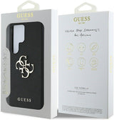 Guess Grained Big 4G Logo Small Classic Logo Case for Samsung Galaxy S25 Ultra 6.9" Black - GUHCS25LPGT4MBK
