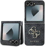 Guess PU Big 4G Metal Logo Case for Samsung Galaxy Z Flip 6 Black- GUHCZF64GMGGR