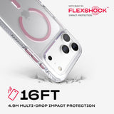 Tech21 Evo Crystal Case with MagSafe for iPhone 17/18 Pro Max 6.9" Clear Pink - T21-11702