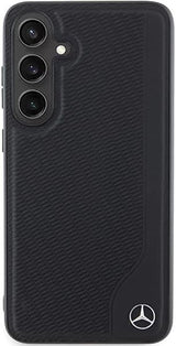 Mercedes Benz Debossed Line with MagSafe Star Logo Case for Samsung Galaxy S24 6.2" Black - MEHMS24S23RBGVK