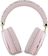 Guess GCube Metallic Script Logo On Ear Wireless Headphone Pink - GUBHK1GCTCSP