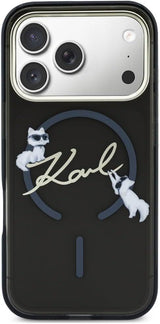 Karl Lagerfeld Script Logo Case with MagSafe for iPhone 17/18 Pro 6.3" Black - KLHMP18L5HKSCAK