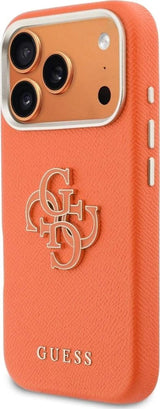Guess FW Resin Big 4G Logo Case for iPhone 17 Pro Max 6.9" Orange - GUHCP17X5PS4RGGO