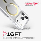 Tech21 Evo Crystal Case with MagSafe for iPhone 17/18 Pro 6.3" Clear Gold - T21-11641