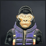 Nimmy Cool & Cute 2.0 Gorilla Shoulder Crossbody Bag Black - N-KM-XB-016