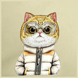 Nimmy Cool & Cute 2.0 Cat Shoulder Crossbody Bag Khaki -N-KM-XB-05