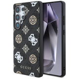 Guess 4G Printed Coloured Peony Pattern Case with MagSafe for Samsung Galaxy S25 Ultra 6.9" Brown - GUHMS25LP4PWPW