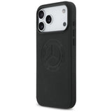 Mercedes Leather Vintage Logo Case with MagSafe for iPhone 17 Pro Max 6.9" Black - MEHMP17X25RICVLK