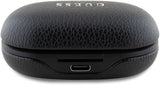 Guess PU Grained ENC TWS Wireless Earphones Black - GUTWSPGTSPSK