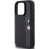 BMW Perforated Tricolor Line Case for iPhone 15 Pro Max 6.7" Black - BMHCP15X23PUPVK