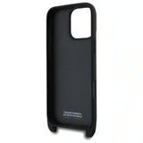 BMW M Series Carbon Stripe & Strap Case for iPhone 16 Pro Max 6.9" Black - BMHCP16X23PSCCK