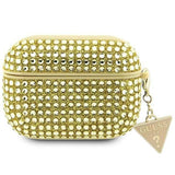 Guess Rhinestone Triangle Charm Case for Airpods 3 Gold - GUA3HDGTPD
