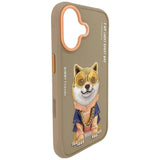 Nimmy Glasses Cool Dog Case with MagSafe for iPhone 17 6.3" Brown Orange - N-YJ-IP17-012-A