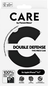 Panzer Glass Care Double Defense Case for iPhone 16 Plus 6.7" Black - 1335