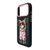 Nimmy Glasses Cool Cat Case with MagSafe for iPhone 17 Pro Max 6.9" Black Pink - N-YJ-IP17-PRO-MAX-018