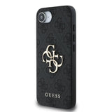 Guess PU 4G Metal Big Logo Case for iPhone 16e 6.1" Grey - GUHCPSE44GMGGR
