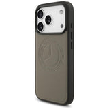 Mercedes Leather Vintage Logo Case with MagSafe for iPhone 17 Pro 6.3" Taupe - MEHMP17L25RICVLT
