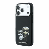 Karl Lagerfeld Smooth Karl & Choupette Bodies Sketch Case with MagSafe for iPhone 17/18 Pro Max 6.9" Black - KLHMP18X6PWKCIDK