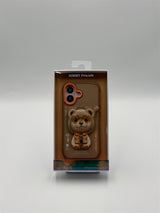 Nimmy Cool & Cute 2.0 Bear Case with MagSafe Stand for iPhone 17 6.3" Brown Orange - N-YJKM-CXZJZH-IP17-011-B