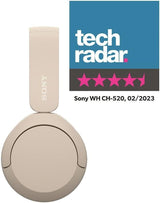 Sony WH-CH520 Over Ear Wireless Bluetooth Headphones Beige - WHCH520C.CE7