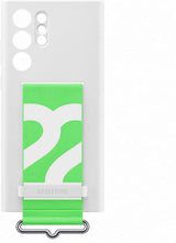 Samsung Galaxy S22 Ultra Silicone Cover with Strap White - EF-GS908TWEGWW