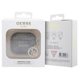 Guess PC/PU 4G Script Charm Case for Airpods 3 Brown - GUA3P4E4CDW