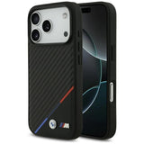 BMW M Carbon Tricolor Line Case with MagSafe for iPhone 17 Pro 6.3" Black - BMHMP17L23PUDTK
