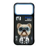 Nimmy Cool & Cute 2.0 Little Rich Tycoon Dog Case with MagSafe for iPhone 17 Pro Max 6.9" Black Blue - N-KMLL-IP17-PRO-MAX-01