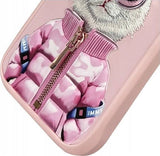 Nimmy Cool & Cute 2.0 Cat Case for iPhone 16 Pro 6.3" Pink - N-KM-iP16-Pro-04