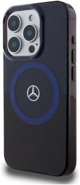 Mercedes MB Double Layer BiColor Case with MagSafe for iPhone 16 Pro Max 6.9" Blue - MEHMP16X23HBIKV