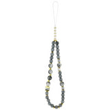 Guess IML Flowers Pearl Strap MagSafe Case for iPhone 17 Pro Max 6.9" Black - GUHMP17XHFWBRCESK