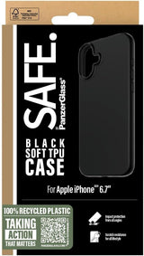 Panzer Glass Safe Soft TPU Case for iPhone 16 Plus 6.7" Black - SAFE95902