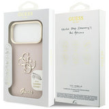 Guess Grained Big 4G Stand Camera Case for iPhone 17 Pro Max 6.9" Pink - GUHCP17XPCS4GSP