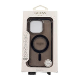Guess IML Rhinestones Case with MagSafe for iPhone 16 Pro 6.3" Black - GUHMP16LPFTDTEK