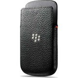 BlackBerry Black Leather Pocket Case Pouch for Q10 ACC-50704-201