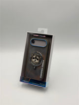 Nimmy Big Eye Cute Pet Yorkie Dog Face Case with Detachable MagSafe Grip for iPhone 17 Air 6.5" Grey Blue - N-XDY-CXZJZH-IP17-AIR-027