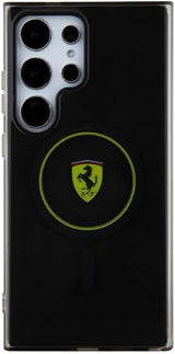 Ferrari IML Smoked Inner Circle Line Hard Case with MagSafe for Samsung Galaxy S24 Ultra 6.8" Black - FEHMS24LU3SMY