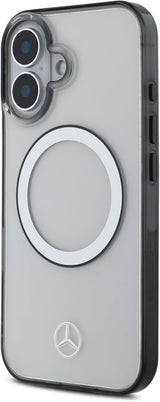Mercedes Printed Logo Case with MagSafe for iPhone 16 6.1" Clear - MEHMP16S23HUOKC