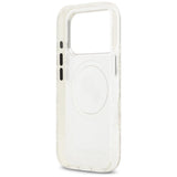 Karl Lagerfeld IML Glitter Karl & Choupette Heads Logo Case with MagSafe for iPhone 17 Pro Max 6.9" Grey - KLHMP17XHMKBKCHOG