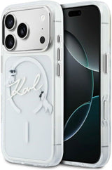 Karl Lagerfeld Script Logo Case with MagSafe for iPhone 17/18 Pro 6.3" Clear - KLHMP18L5HKSCAH