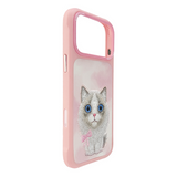 Nimmy Big Eye Cute Pet Ragdoll Cat Case with MagSafe for iPhone 17 Pro Max 6.9" Pink - N-XDY-IP17-PRO-MAX-07-D