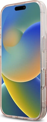 Karl Lagerfeld IML Rhinestones Karl Head Case for iPhone 16 Pro Max 6.9" Pink- KLHCP16XHKHDCELP