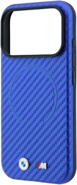 BMW M Carbon Printed Ring Case with MagSafe for iPhone 17/18 Pro Max 6.9" Blue - BMHMP18X26SWPCMBB
