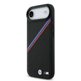 BMW M Tricolor Metal Logo Case with MagSafe for iPhone 17 Air 6.5" Black - BMHMP17M25PCSPEK