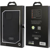 Audi Silicone Case for iPhone 15 Pro Max 6.7" Black - AU-LSRIP15PM-Q3/D1-BK