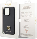 Guess Strass Metal Logo Hard Case for iphone 15 Pro Max 6.7" Black - GUHCP15XPS4DGPK