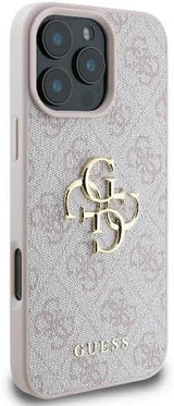 Guess 4G Big Logo Case for iPhone 16 Pro 6.3" Pink - GUHCP16L4GMGPI