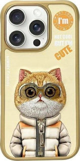 Nimmy Cool & Cute 2.0 Cat Case for iPhone 16 Pro Max 6.9" Khaki - N-KM-iP16-Pro-Max-05
