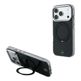 Mercedes Iconic Logo Case with 360 MagSafe Ring Stand for iPhone 17/18 Pro 6.3" Black - MEHMP18L25HRSILK
