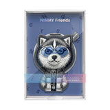 Nimmy Cool & Cute 2.0 Husky Embroidery Magnetic Stand with MagSafe Grey - N-KM-BSZJ-017